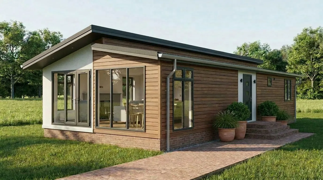 Gwithva Lodges &mdash; prestige timber lodge with cliffside views at Whalesborough